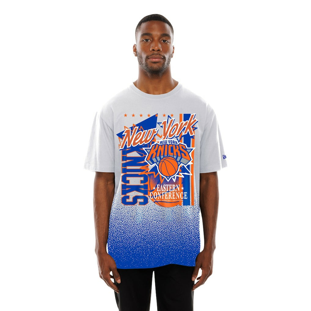 New Era New York Knicks Injection Sport Classics T-Shirt White