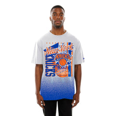 New Era New York Knicks Injection Sport Classics T-Shirt White