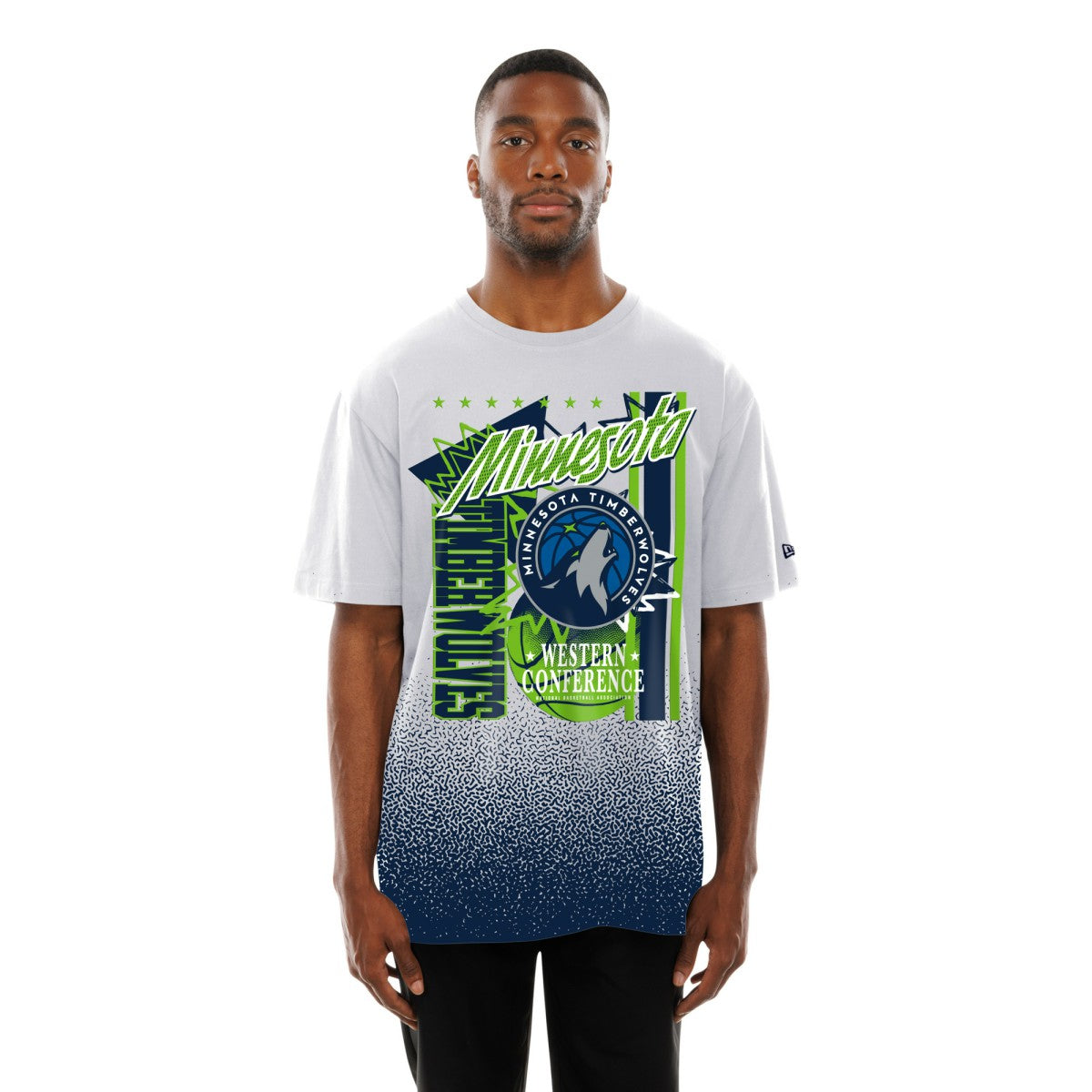 New Era Minnesota Timberwolves Injection Sport Classics T-Shirt White