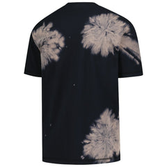 New Era New York Knicks Injection Bleached Out Raw Edge Oversized T-Shirt Black