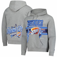 New Era Oklahoma City Thunder Injection Sport Classics Fleece Hoodie Heather Gray