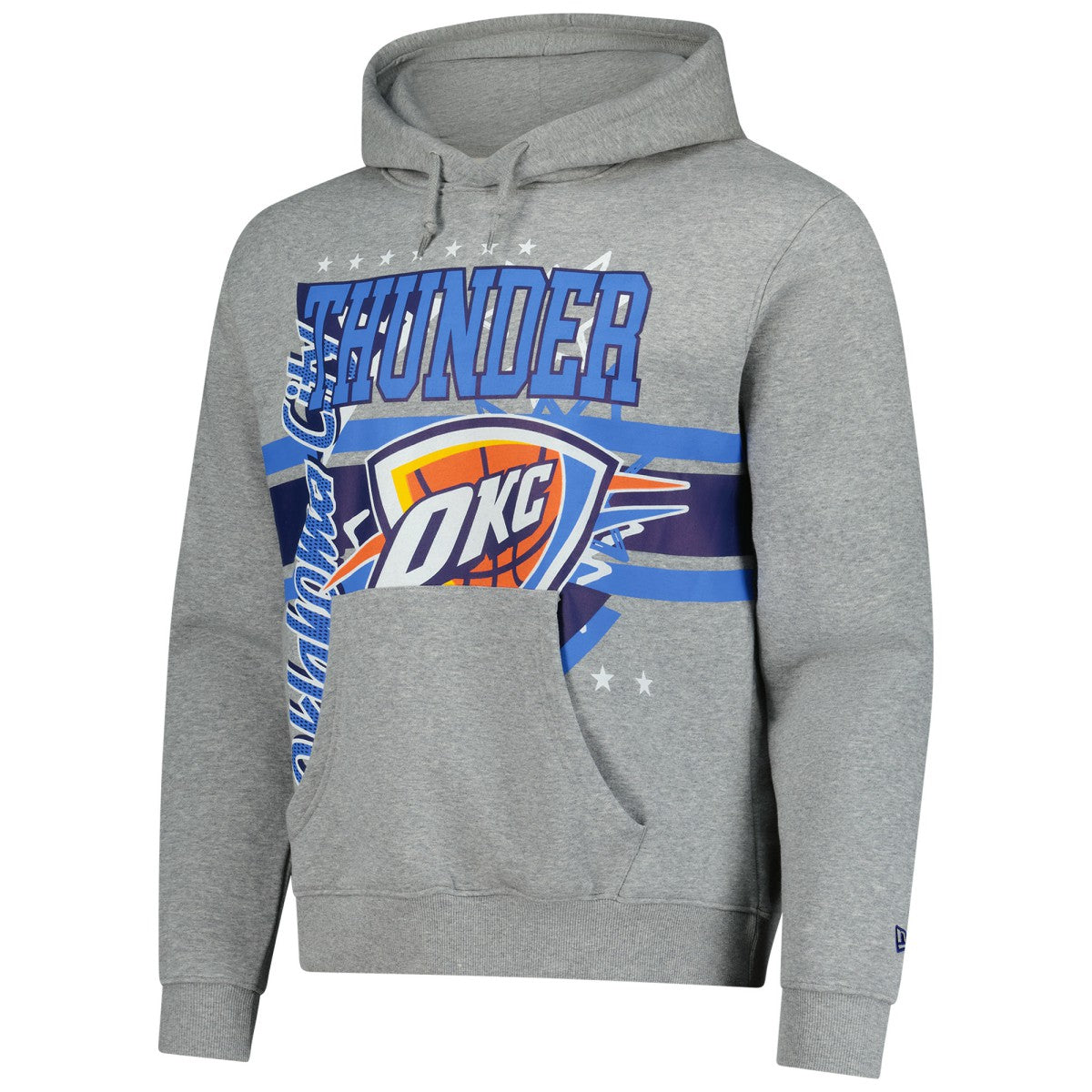 New Era Oklahoma City Thunder Injection Sport Classics Fleece Hoodie Heather Gray