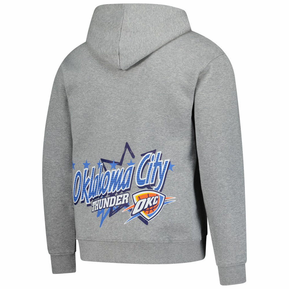 New Era Oklahoma City Thunder Injection Sport Classics Fleece Hoodie Heather Gray