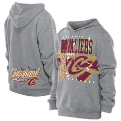 New Era Cleveland Cavaliers Injection Sport Classics Fleece Hoodie Heather Gray