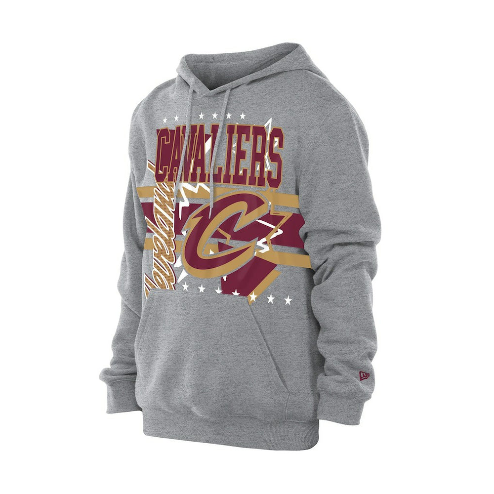 New Era Cleveland Cavaliers Injection Sport Classics Fleece Hoodie Heather Gray