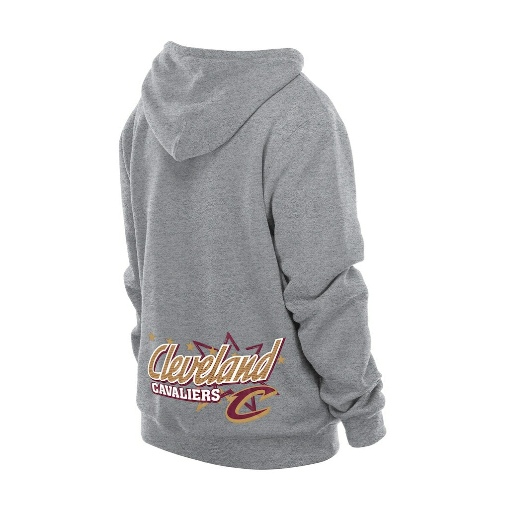 New Era Cleveland Cavaliers Injection Sport Classics Fleece Hoodie Heather Gray