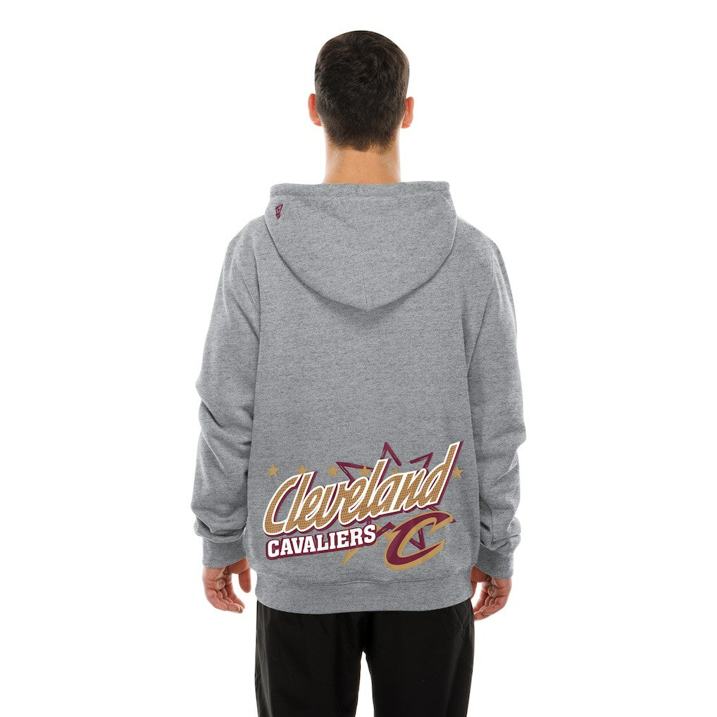New Era Cleveland Cavaliers Injection Sport Classics Fleece Hoodie Heather Gray