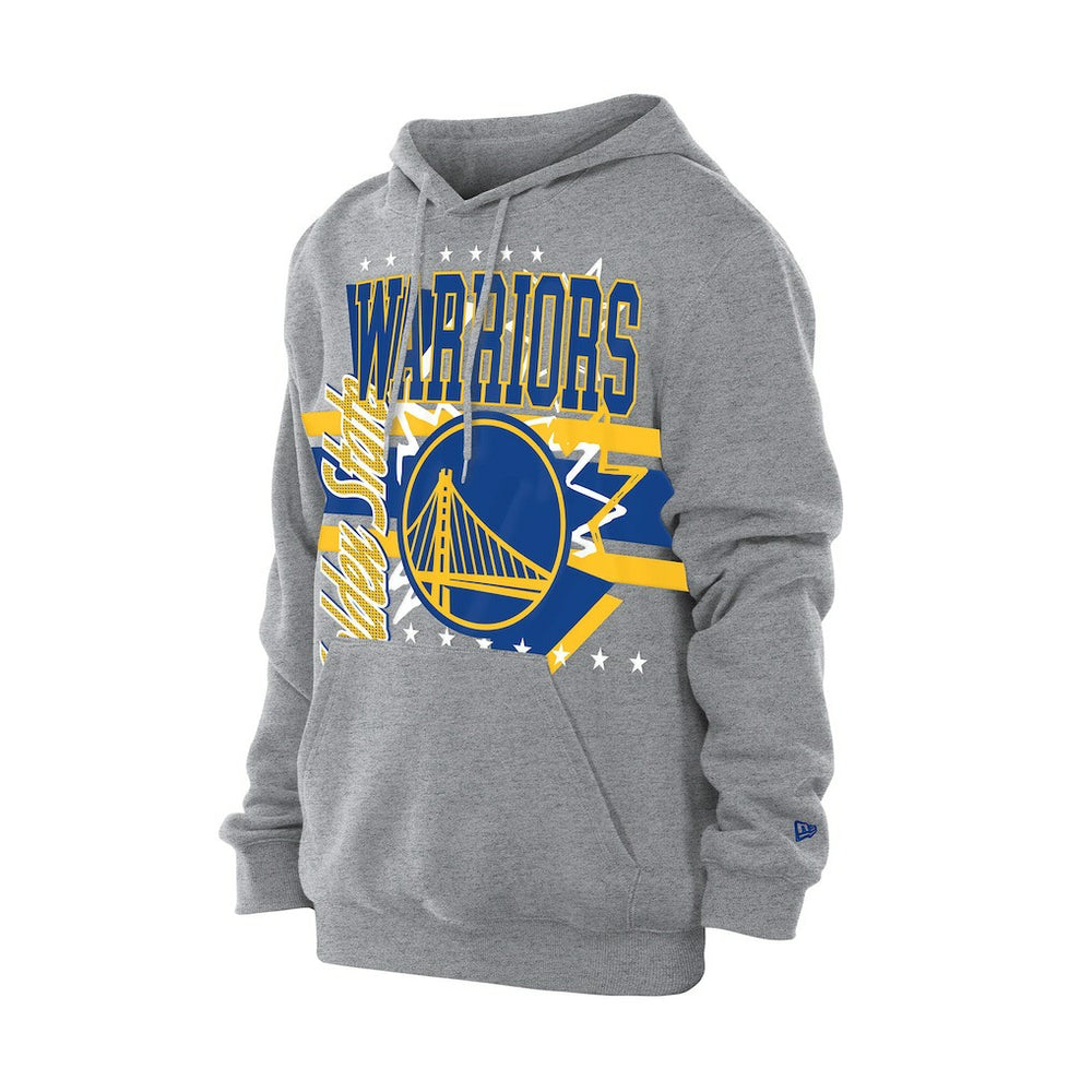 New Era Golden State Warriors Injection Sport Classics Fleece Hoodie Heather Gray