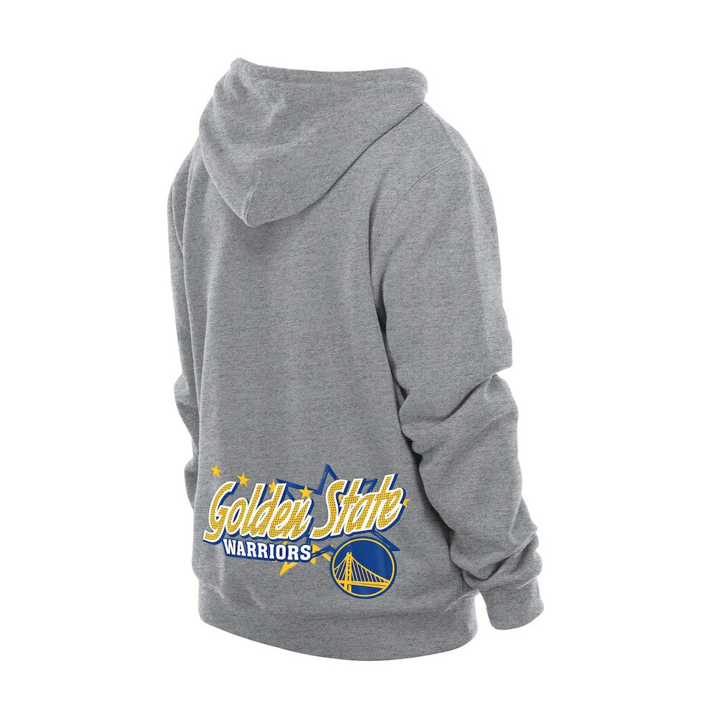 New Era Golden State Warriors Injection Sport Classics Fleece Hoodie Heather Gray
