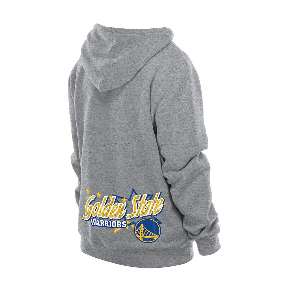 New Era Golden State Warriors Injection Sport Classics Fleece Hoodie Heather Gray