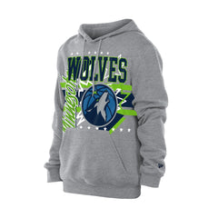 New Era Minnesota Timberwolves Injection Sport Classics Fleece Hoodie Heather Gray