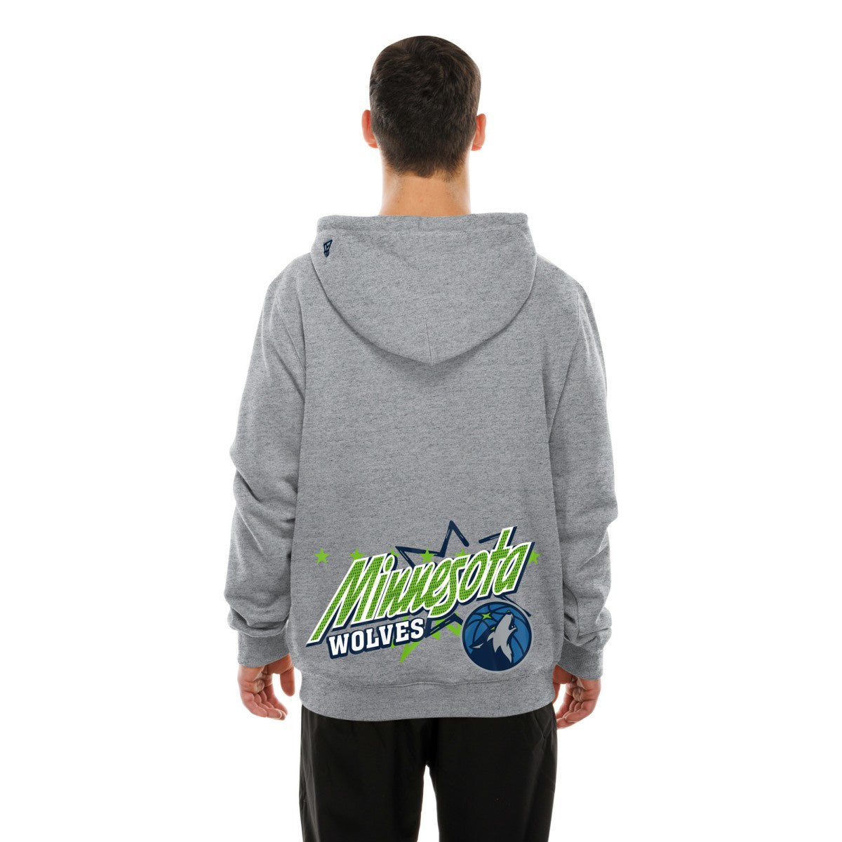 New Era Minnesota Timberwolves Injection Sport Classics Fleece Hoodie Heather Gray
