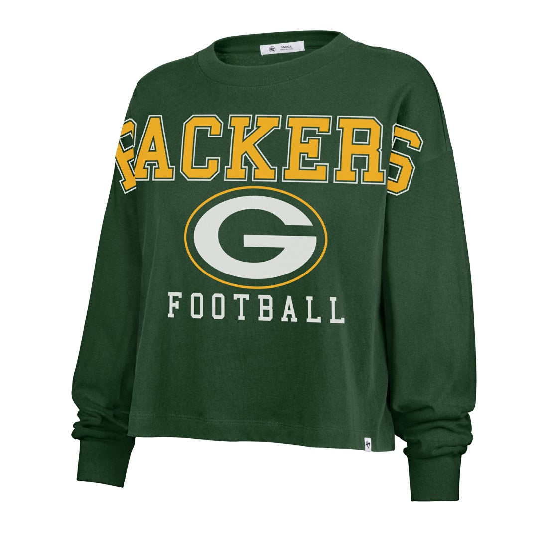 Green Bay Packers '47 Women's Outreach City Oversized Long Sleeve T-Shirt - Green - 47 brand