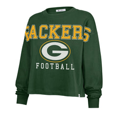 Green Bay Packers '47 Women's Outreach City Oversized Long Sleeve T-Shirt - Green - 47 brand