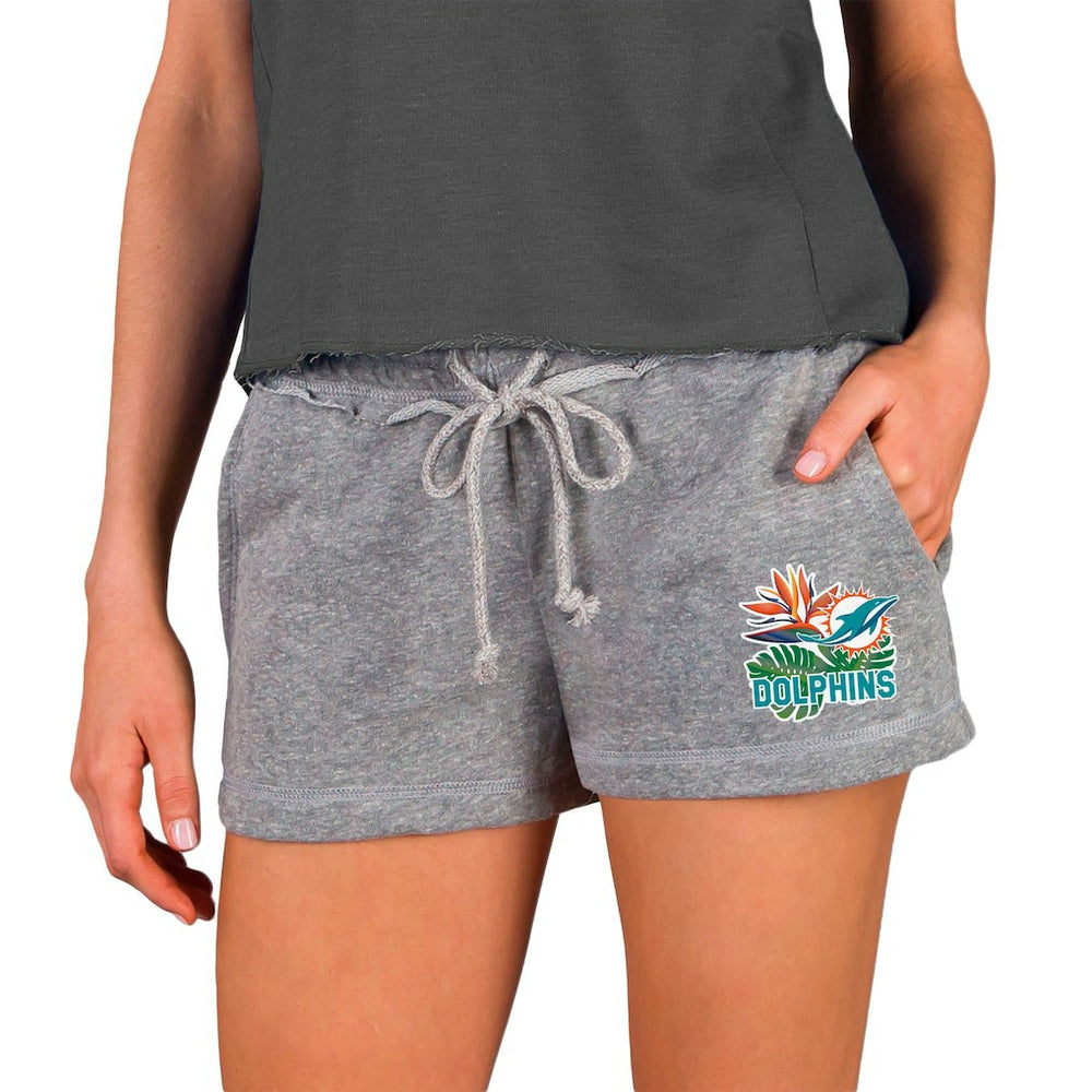 Miami Dolphins Concepts Sport Women's Mainstream Terry Shorts - Gray - NFL
