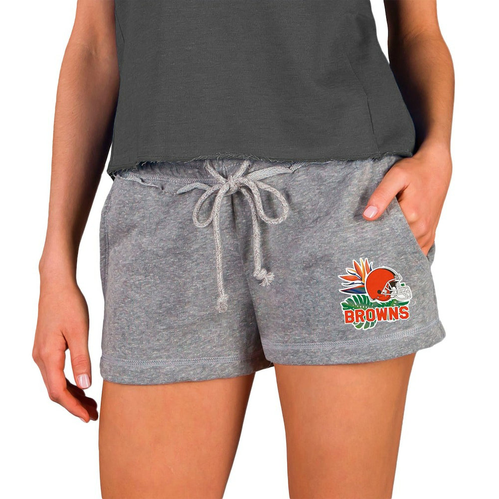 Cleveland Browns Concepts Sport Women's Mainstream Terry Shorts - Gray - NFL