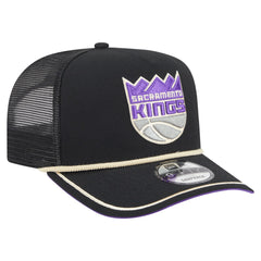 New Era Sacramento Kings Vintage Team Rope A-Frame 9FIFTY Snapback Hat Black