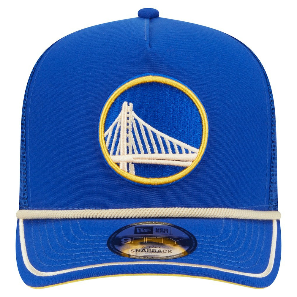 New Era Golden State Warriors Vintage Team Rope A-Frame 9FIFTY Snapback Hat Royal