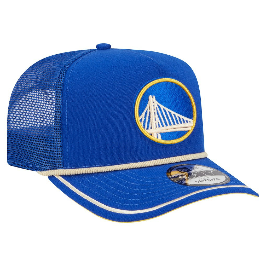 New Era Golden State Warriors Vintage Team Rope A-Frame 9FIFTY Snapback Hat Royal