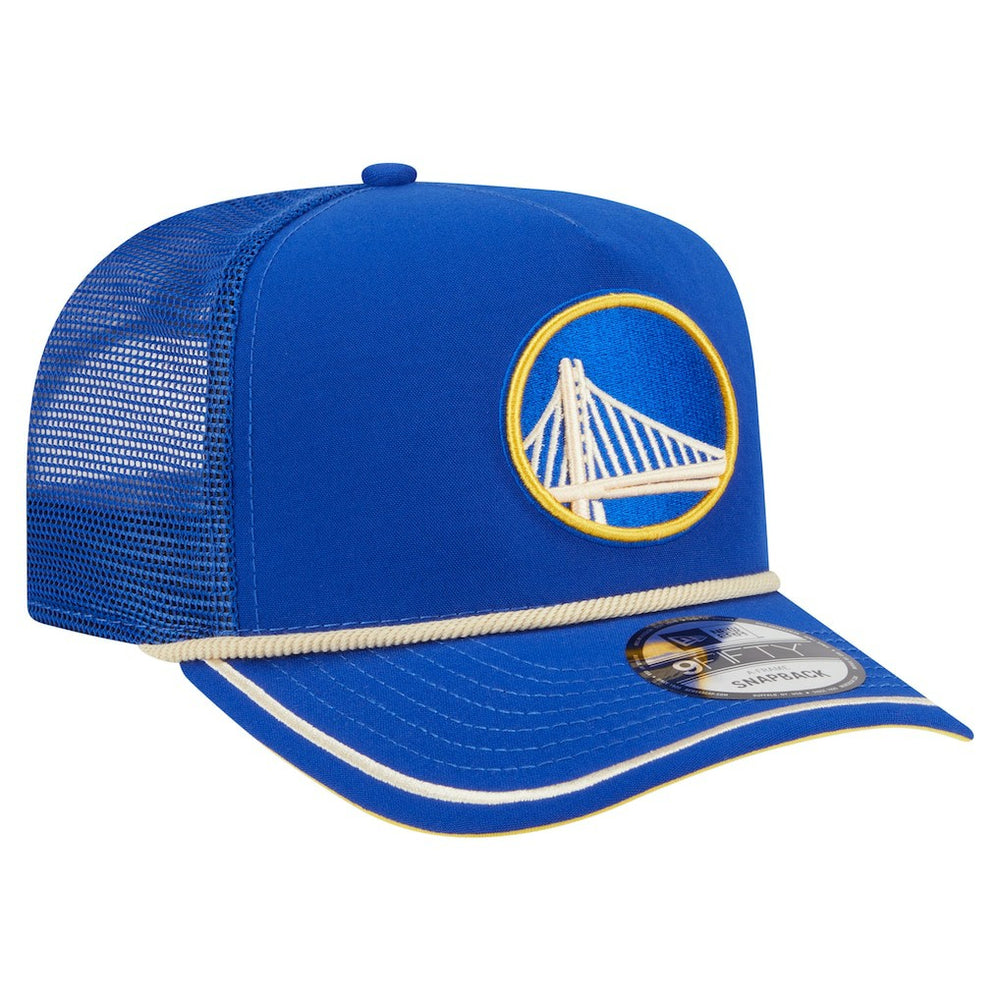 New Era Golden State Warriors Vintage Team Rope A-Frame 9FIFTY Snapback Hat Royal