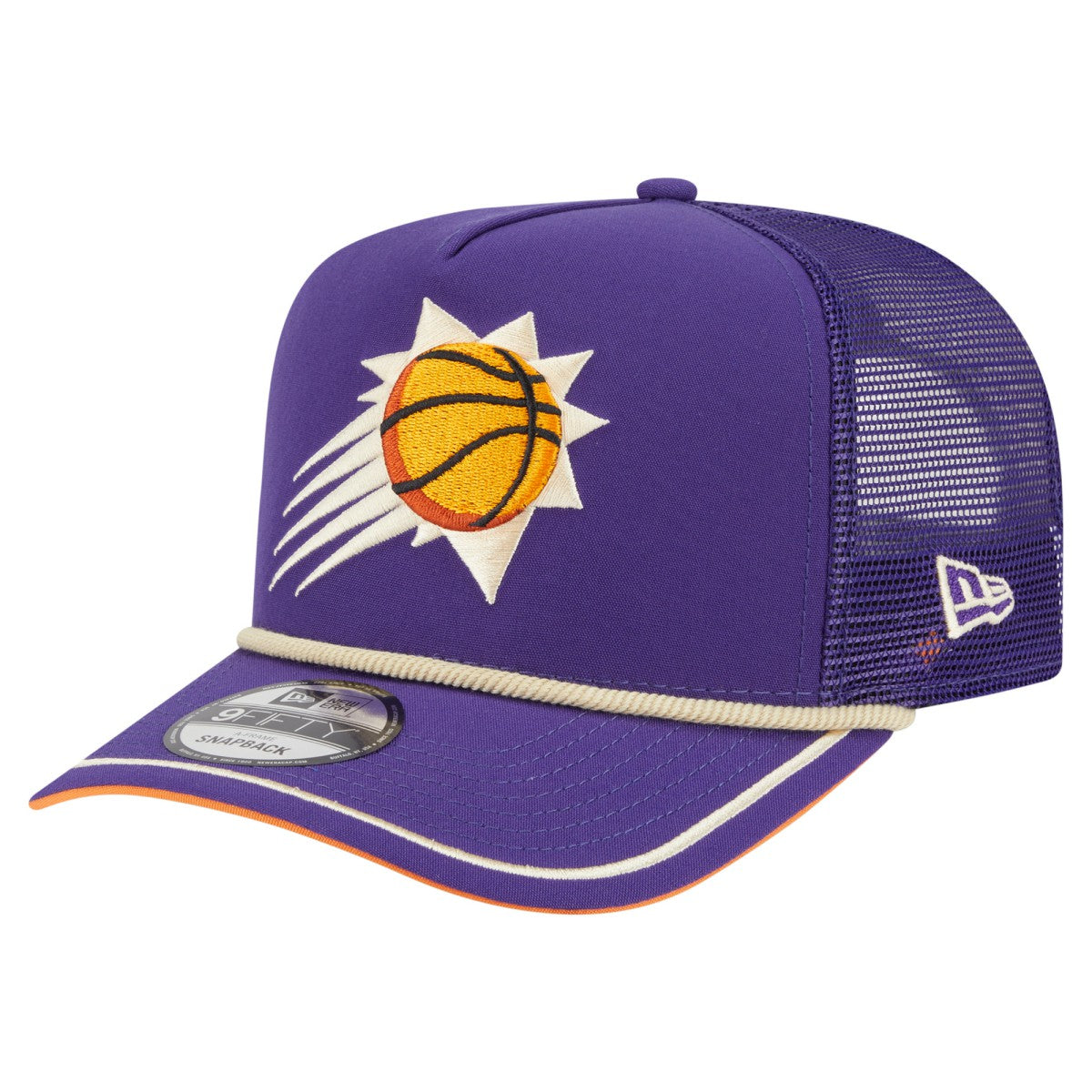 New Era Phoenix Suns Vintage Team Rope A-Frame 9FIFTY Snapback Hat Purple