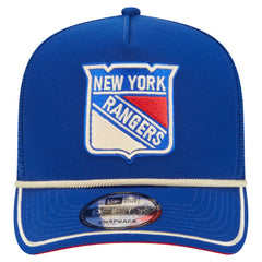 New York Rangers New Era Vintage Team Rope A-Frame 9FIFTY Snapback Hat - Blue | New Era sale