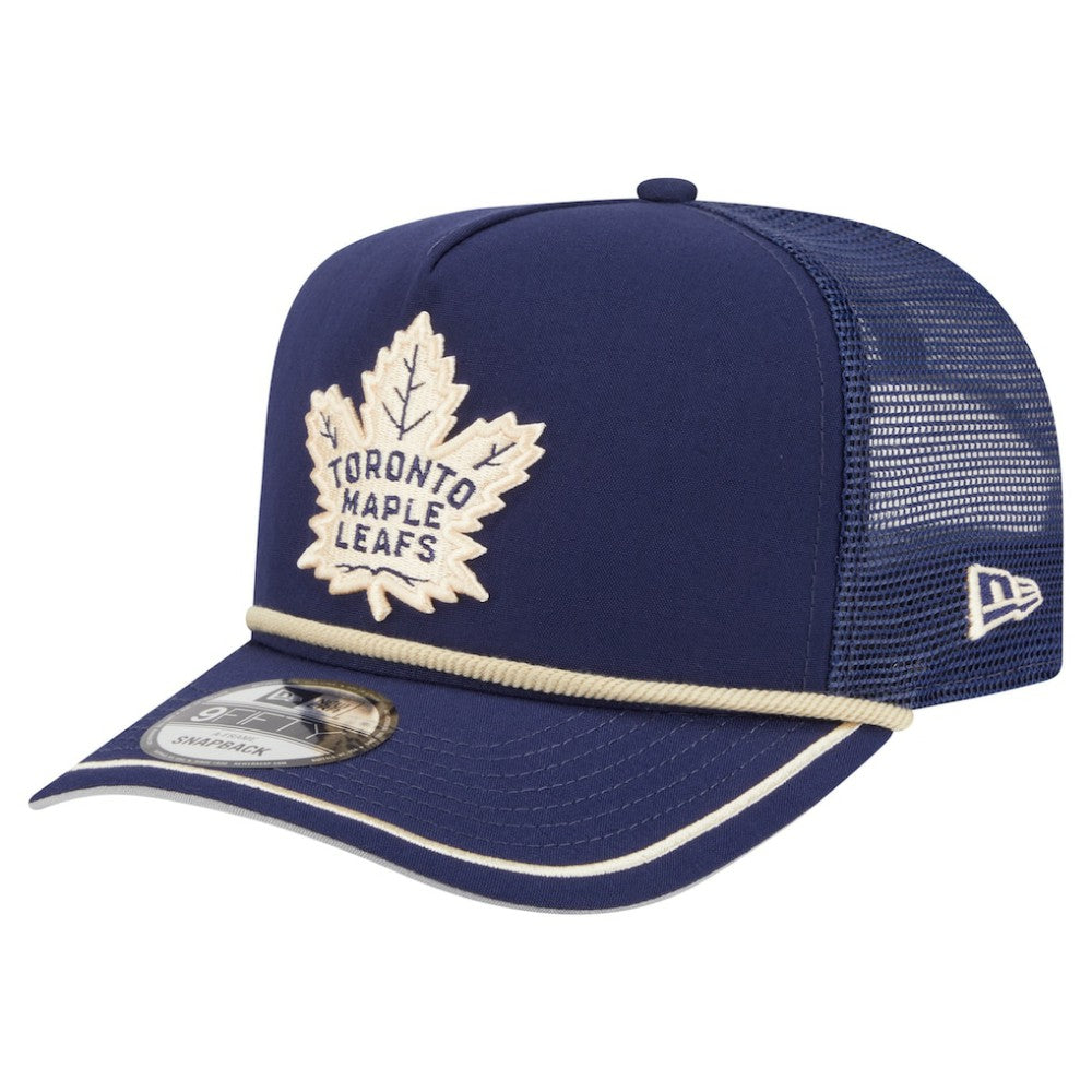 Toronto Maple Leafs New Era Vintage Team Rope A-Frame 9FIFTY Snapback Hat - Blue | New Era sale