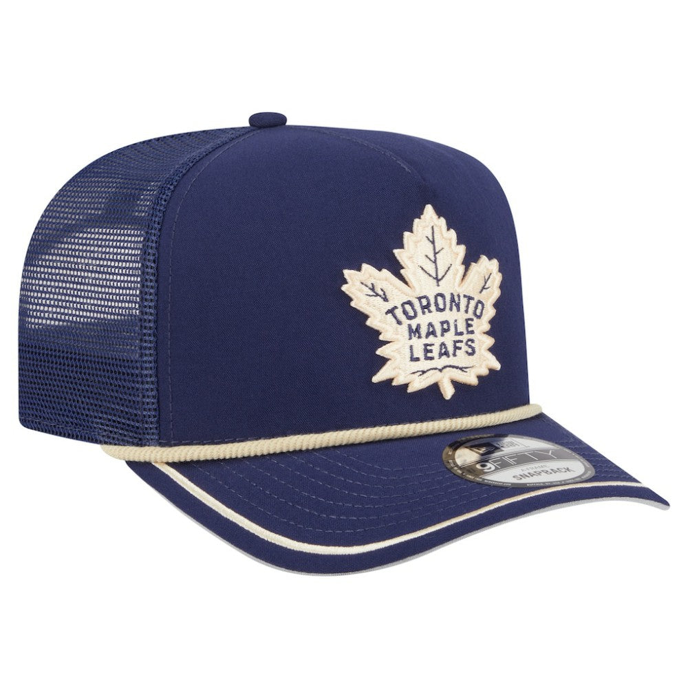 Toronto Maple Leafs New Era Vintage Team Rope A-Frame 9FIFTY Snapback Hat - Blue | New Era sale