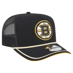 Boston Bruins New Era Vintage Team Rope A-Frame 9FIFTY Snapback Hat - Black | New Era on sale