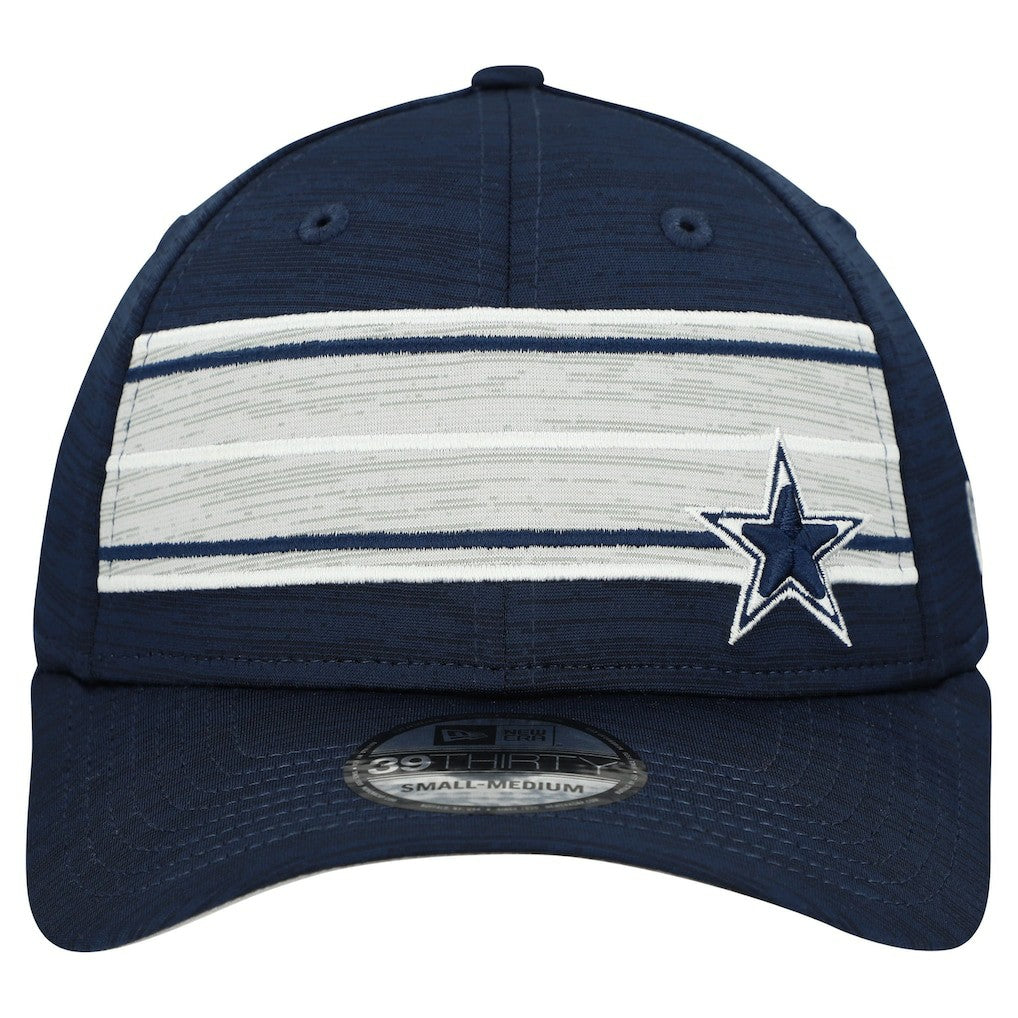 Dallas Cowboys New Era Stripes 39THIRTY Flex Hat - Navy - NFL