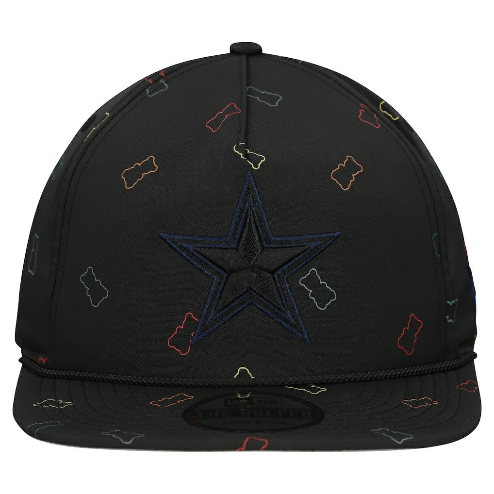 Dallas Cowboys New Era Gummy Golfer Snapback Hat - Black - NFL