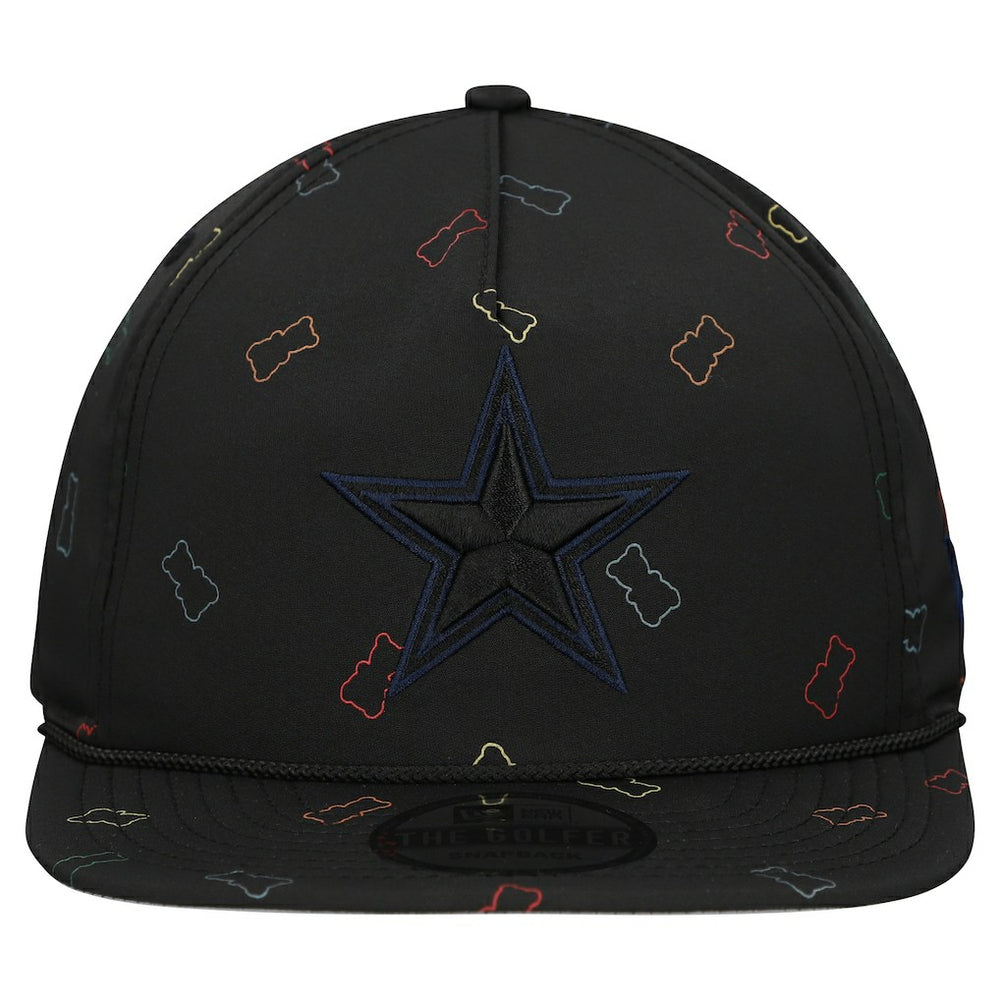 Dallas Cowboys New Era Gummy Golfer Snapback Hat - Black - NFL