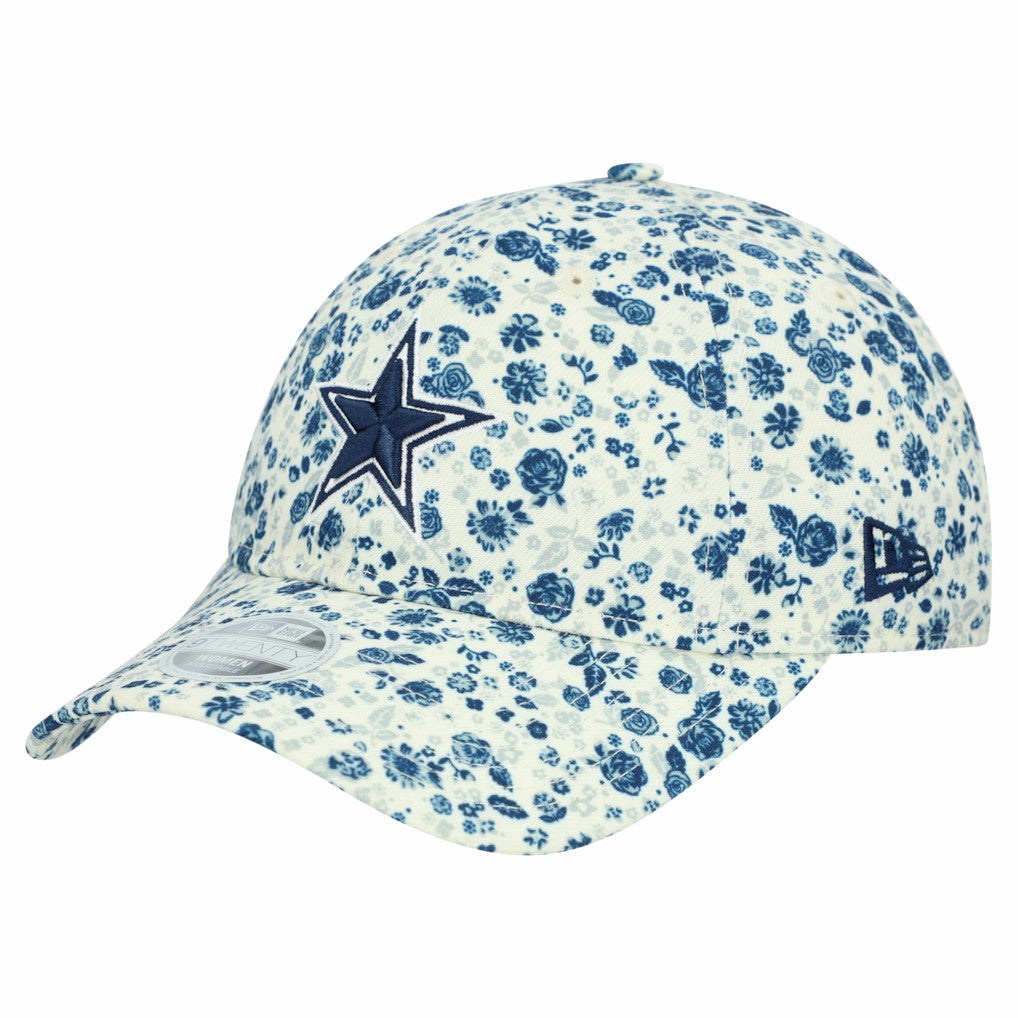 Dallas Cowboys New Era Women's Ditzy 9TWENTY Adjustable Hat - Cream - NFL
