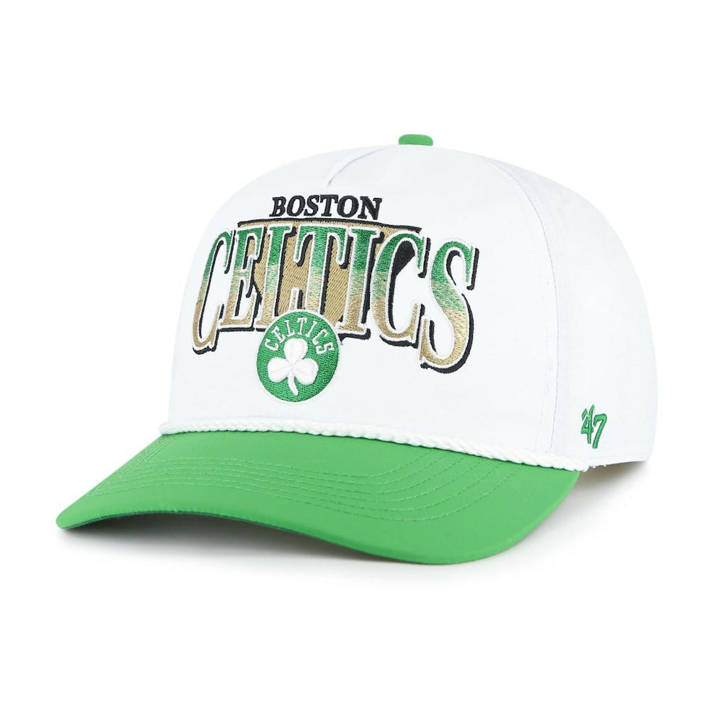 47 brand Boston Celtics '47 Tribute Two-Tone Hitch Adjustable Hat White/Kelly Green