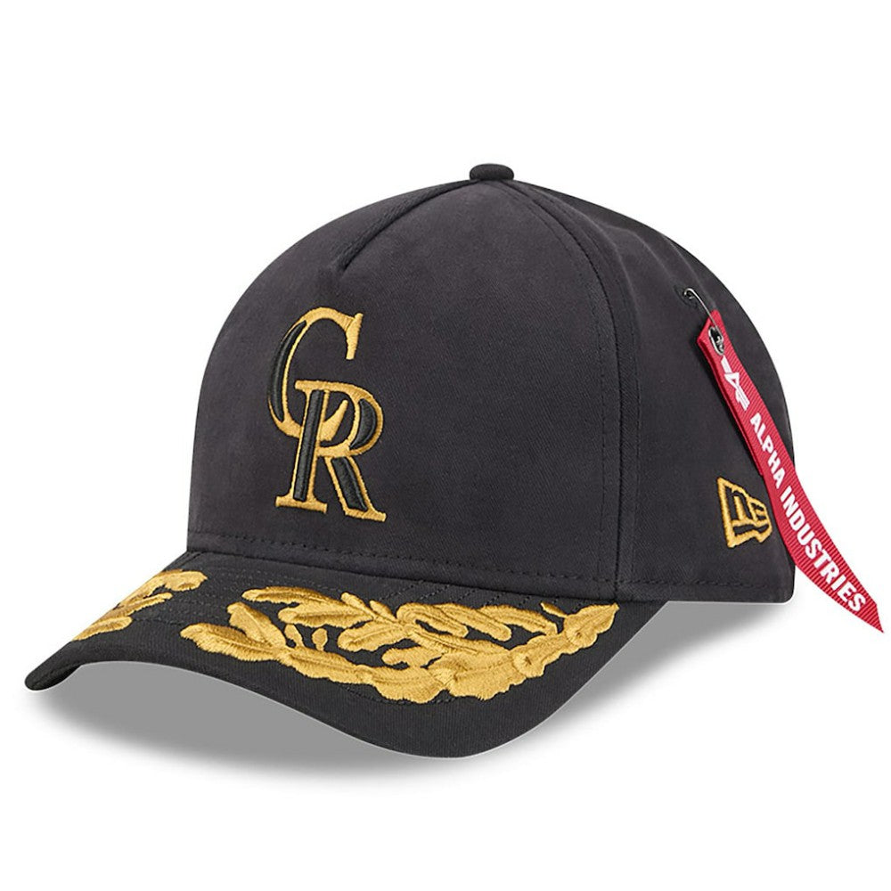 Colorado Rockies New Era x Alpha Industries A-Frame 9FORTY Adjustable Hat Sale