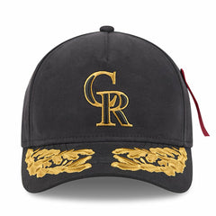 Colorado Rockies New Era x Alpha Industries A-Frame 9FORTY Adjustable Hat Sale
