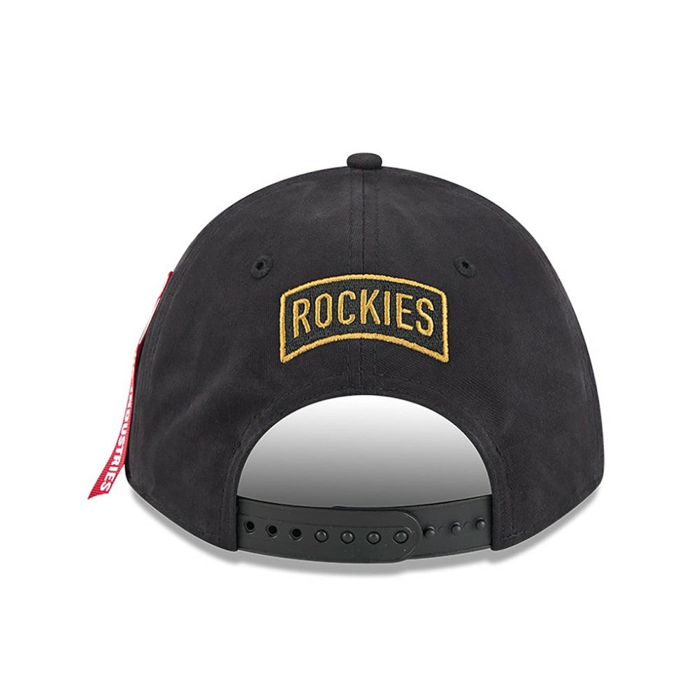 Colorado Rockies New Era x Alpha Industries A-Frame 9FORTY Adjustable Hat Sale