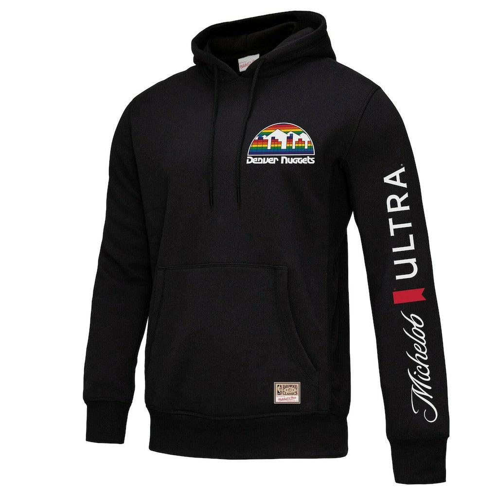 Mitchell & Ness Denver Nuggets NBA x Michelob Ultra Swish & Sip Pullover Hoodie Black
