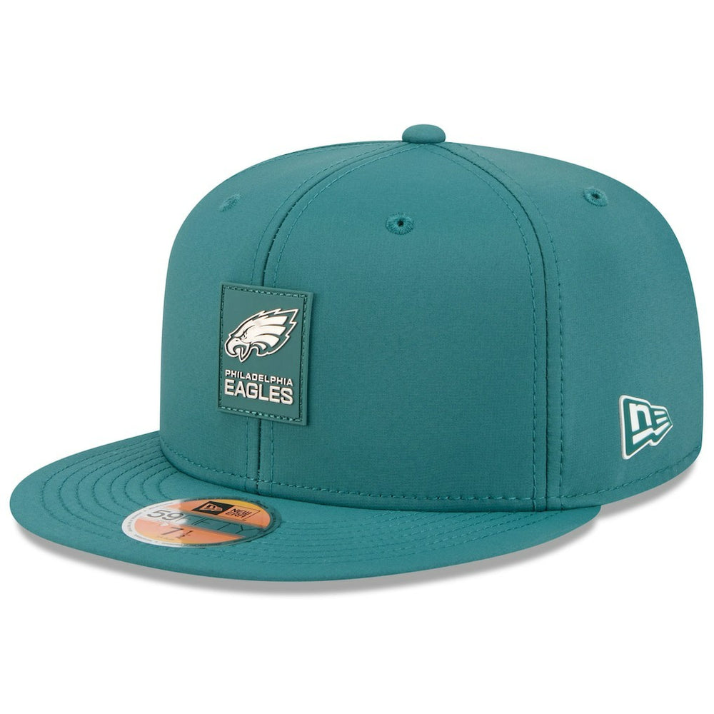 Philadelphia Eagles New Era 2025 Sideline 59FIFTY Fitted Hat - Midnight Green - NFL