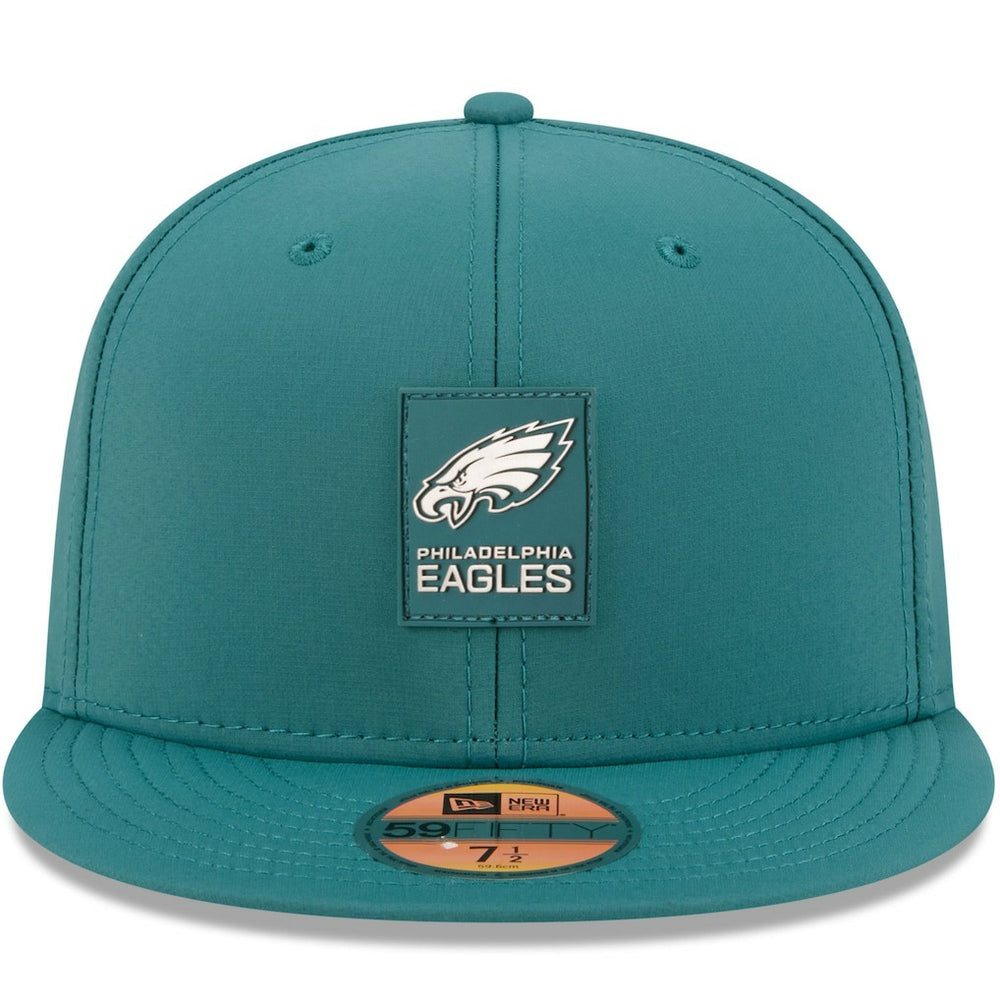 Philadelphia Eagles New Era 2025 Sideline 59FIFTY Fitted Hat - Midnight Green - NFL