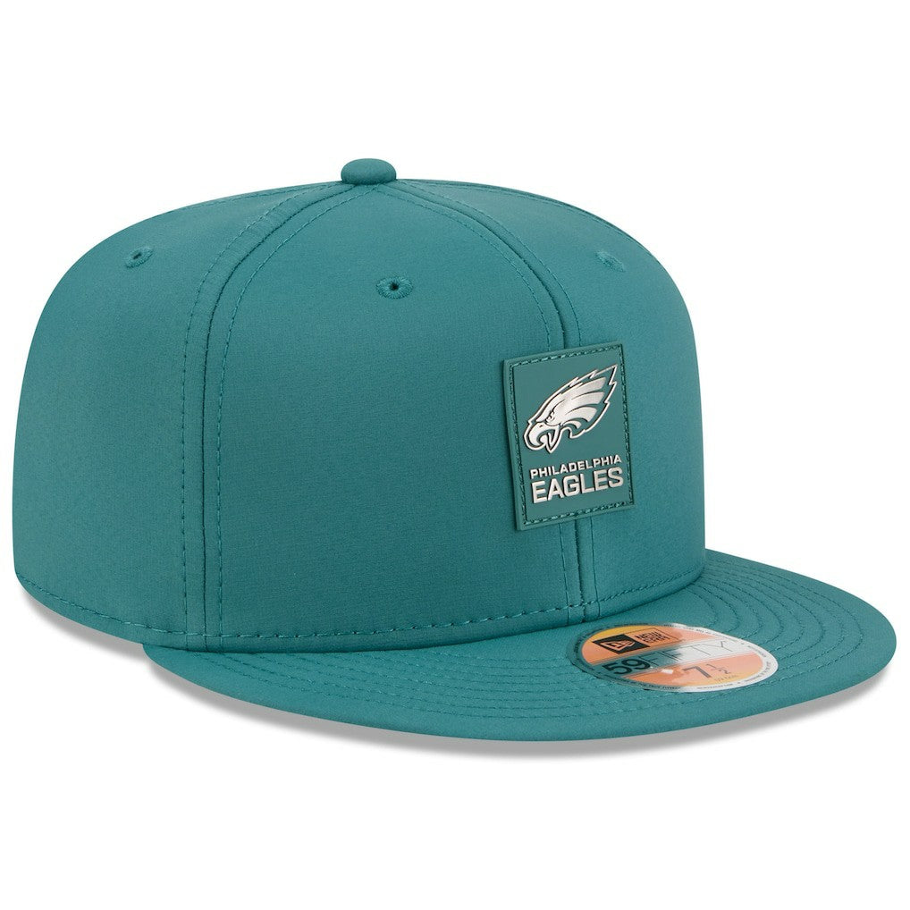 Philadelphia Eagles New Era 2025 Sideline 59FIFTY Fitted Hat - Midnight Green - NFL