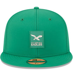 Philadelphia Eagles New Era 2025 Sideline Throwback 59FIFTY Fitted Hat - Kelly Green - NFL