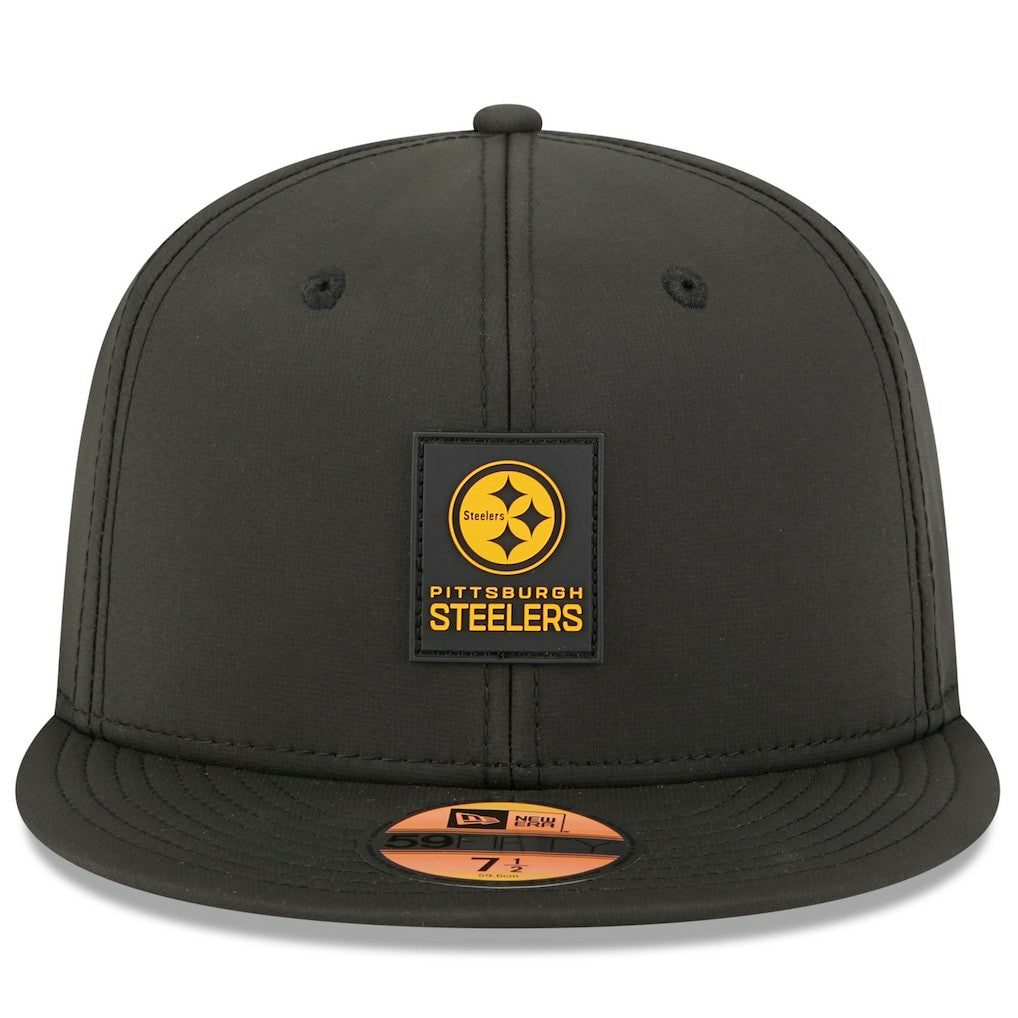 Pittsburgh Steelers New Era 2025 Sideline 59FIFTY Fitted Hat - Black - NFL