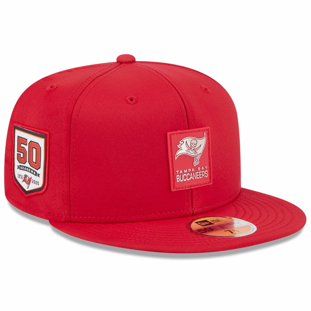 Tampa Bay Buccaneers New Era 2025 Sideline 59FIFTY Fitted Hat - Red - NFL