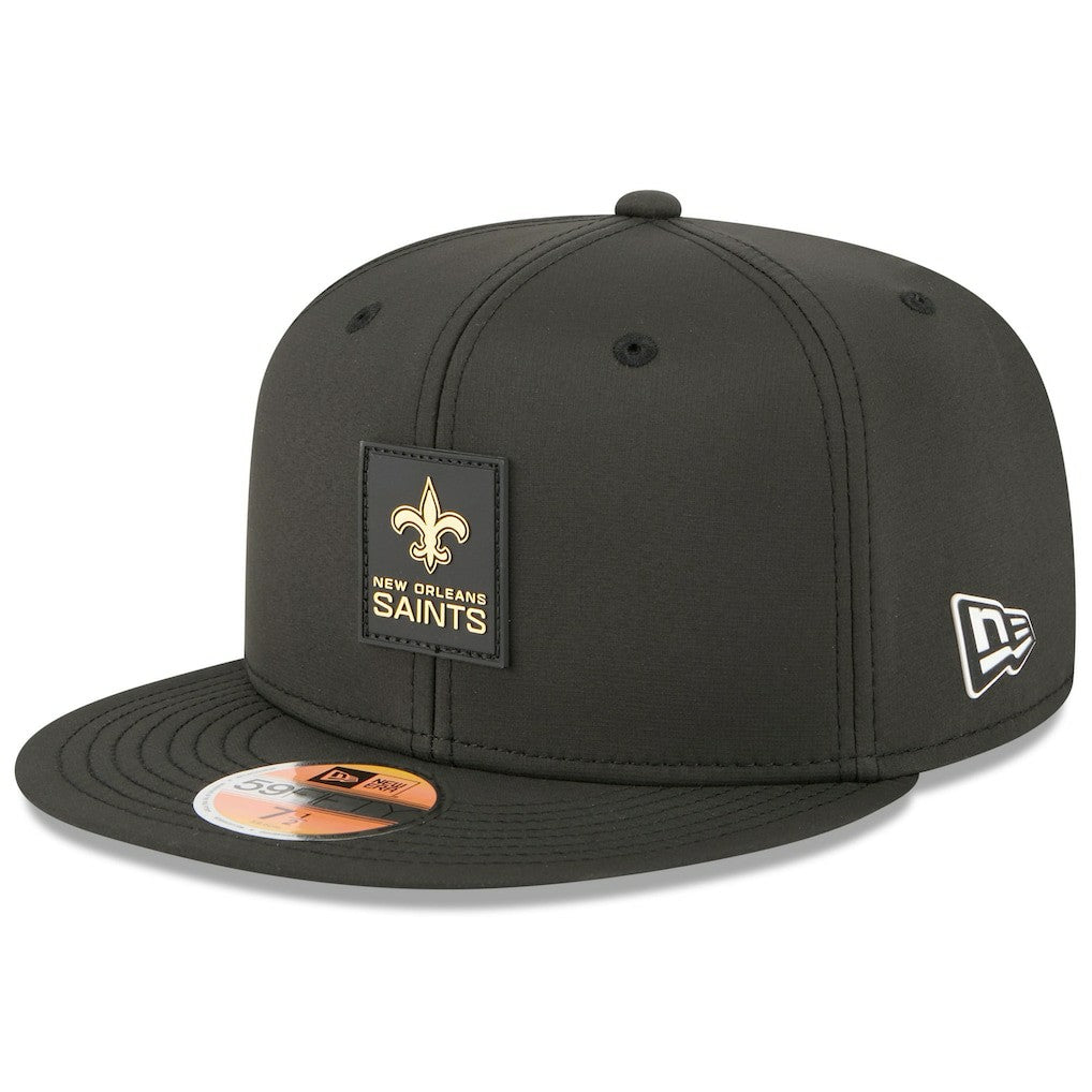 New Orleans Saints New Era 2025 Sideline 59FIFTY Fitted Hat - Black - NFL