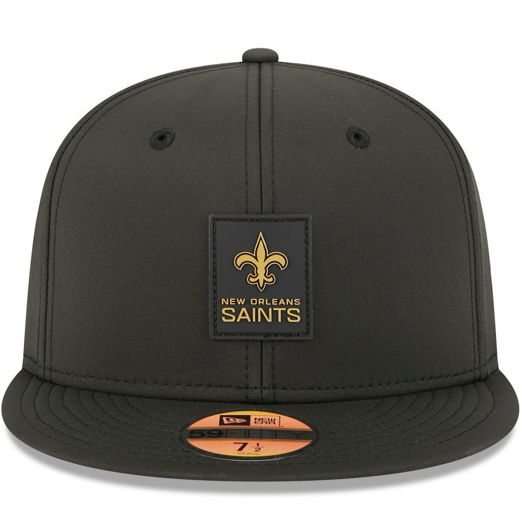 New Orleans Saints New Era 2025 Sideline 59FIFTY Fitted Hat - Black - NFL