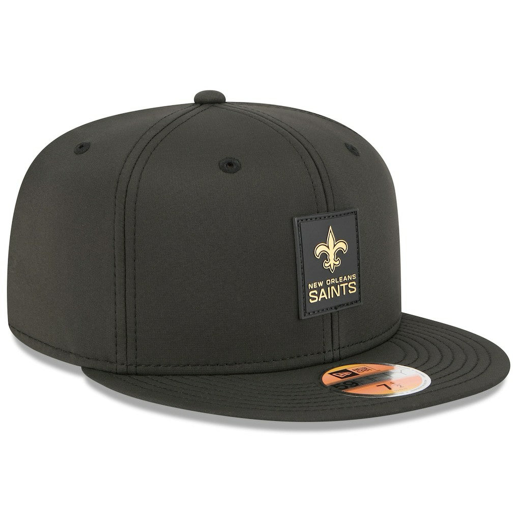 New Orleans Saints New Era 2025 Sideline 59FIFTY Fitted Hat - Black - NFL