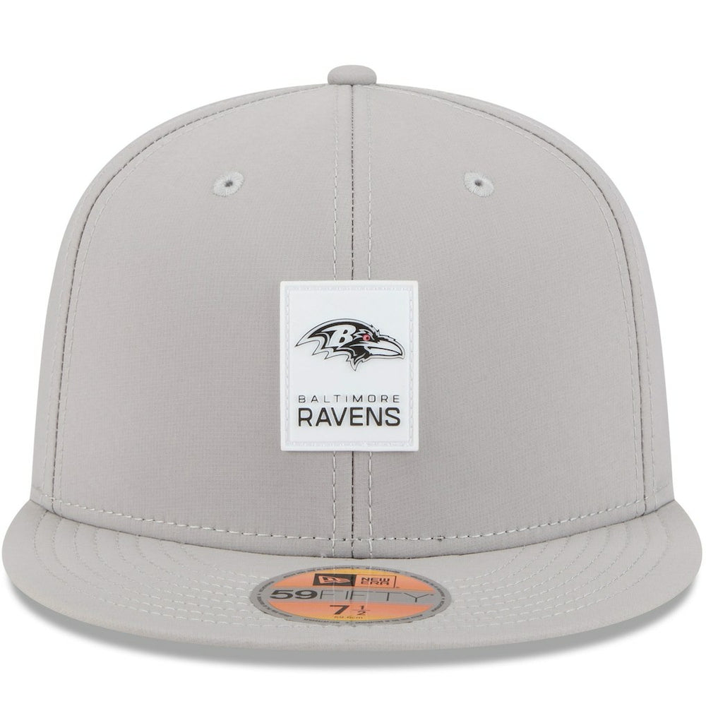 Baltimore Ravens New Era 2025 Sideline 59FIFTY Fitted Hat - Gray - NFL