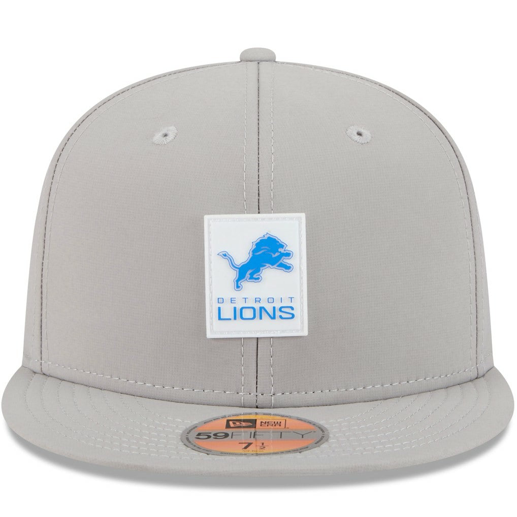 Detroit Lions New Era 2025 Sideline 59FIFTY Fitted Hat - Gray - NFL