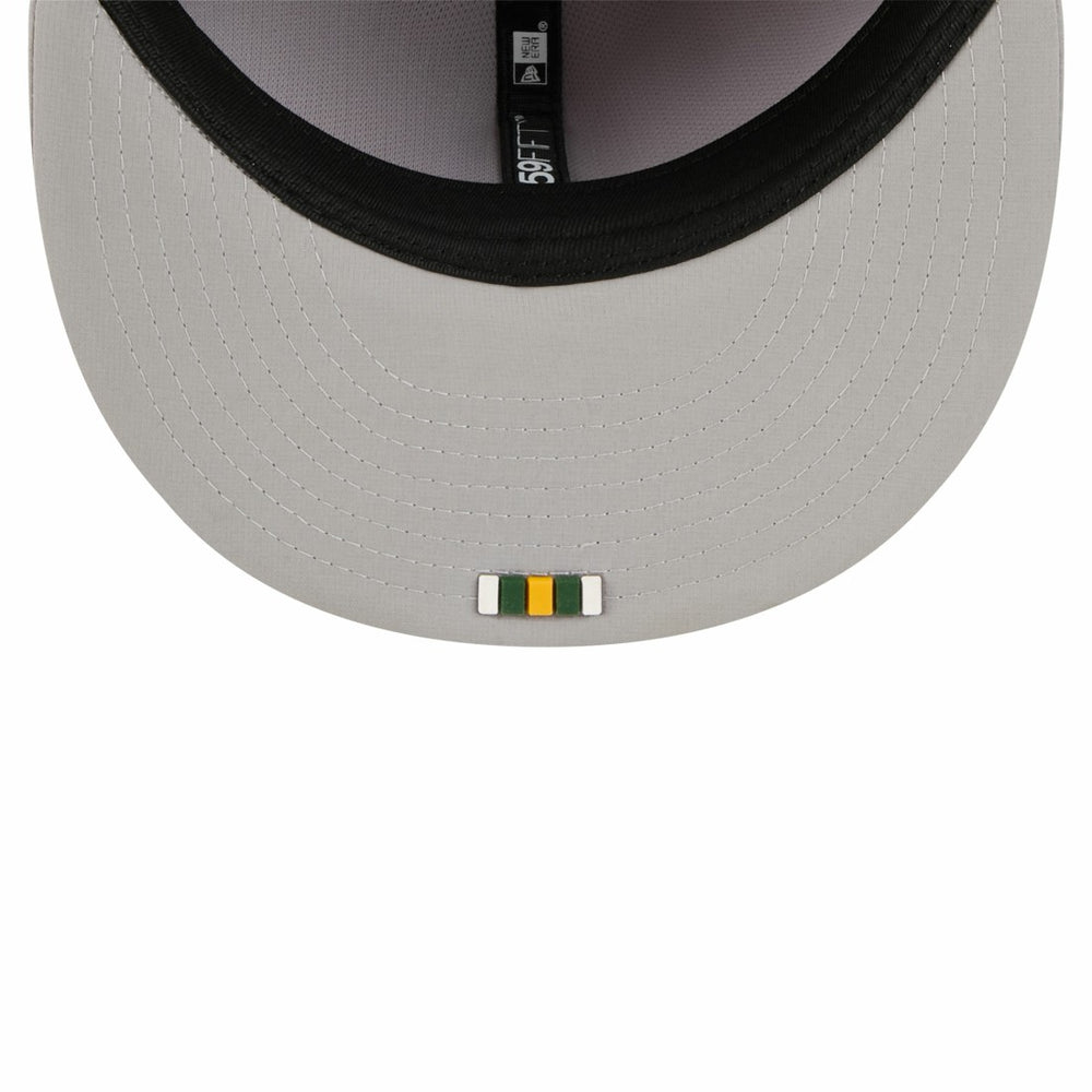 Green Bay Packers New Era 2025 Sideline 59FIFTY Fitted Hat - Gray - NFL